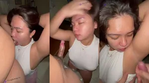 Bokep Indo ABG Ngisep Kontol Endingnya Crot di Ketek