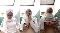 Bokep Indo Jilbab Kacamata Cantik Remas Tetek Muka Engas
